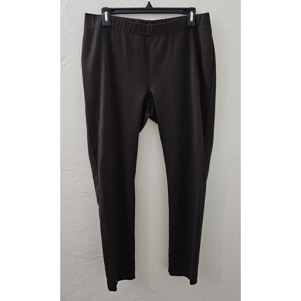 Women's Talbots‎ Brown Pants Leggings Size Large 28" Inseam Business Casual